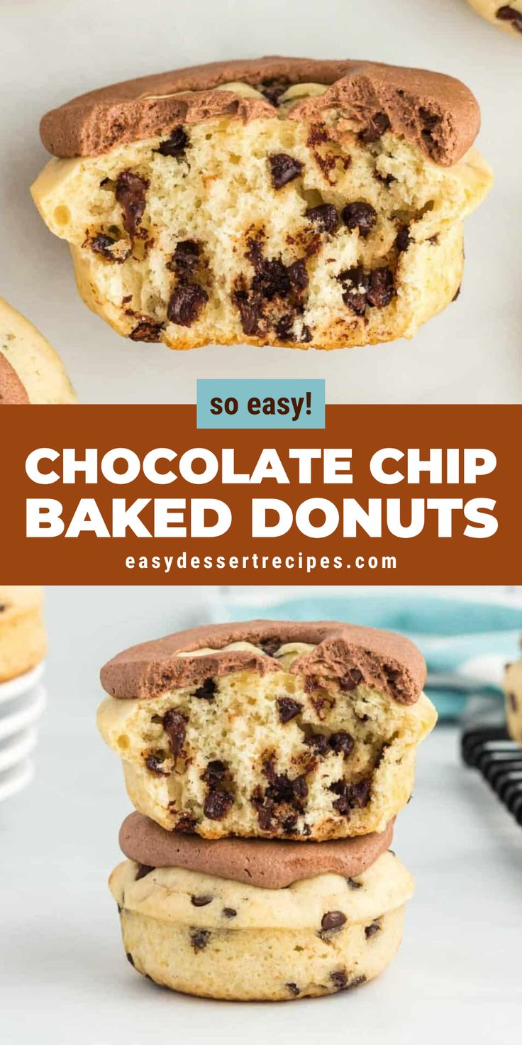 Easy Fluffy Chocolate Chip Frosted Donuts: Bakery Taste at Home
